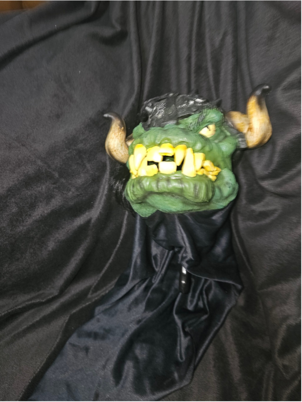 Vintage 2001 Fright Asylum Disguise Monster Dragon Hand Puppet Halloween Rare